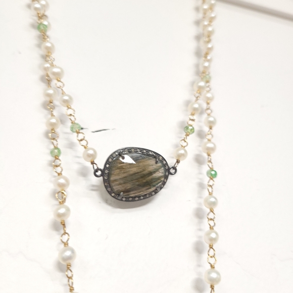 Lovely Ivory Rustic Beaded Tassel with Rhinestone, - Picture 7 of 15